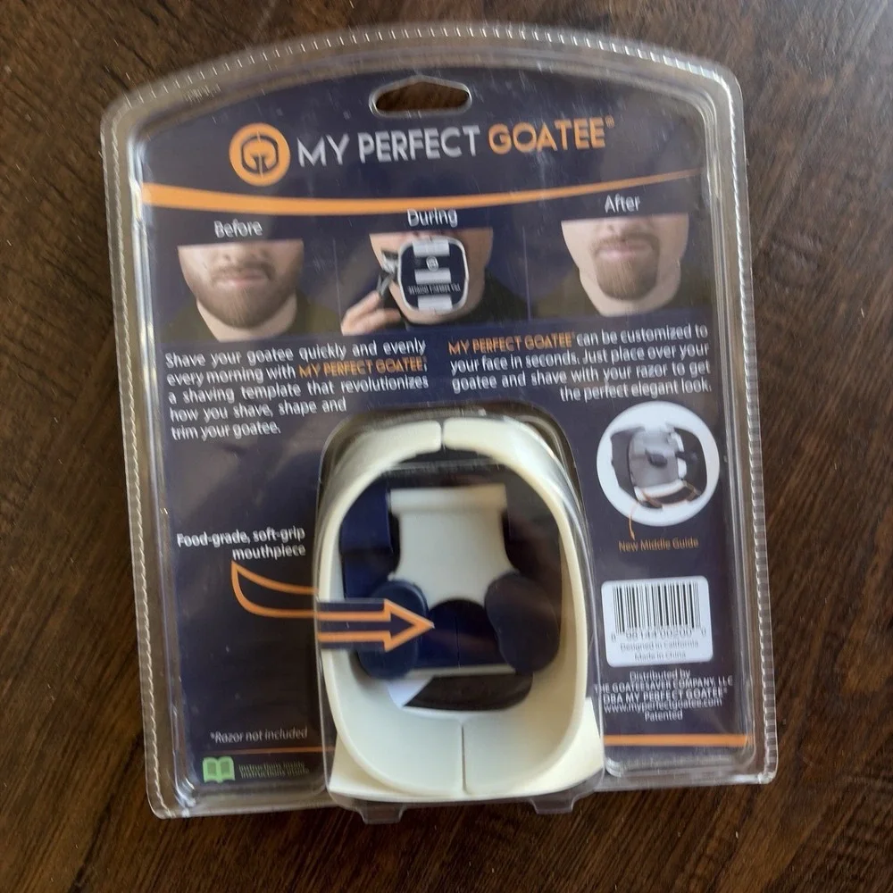 My Perfect Goatee® Shaving Template - Create a Perfectly Assorted Sizes New